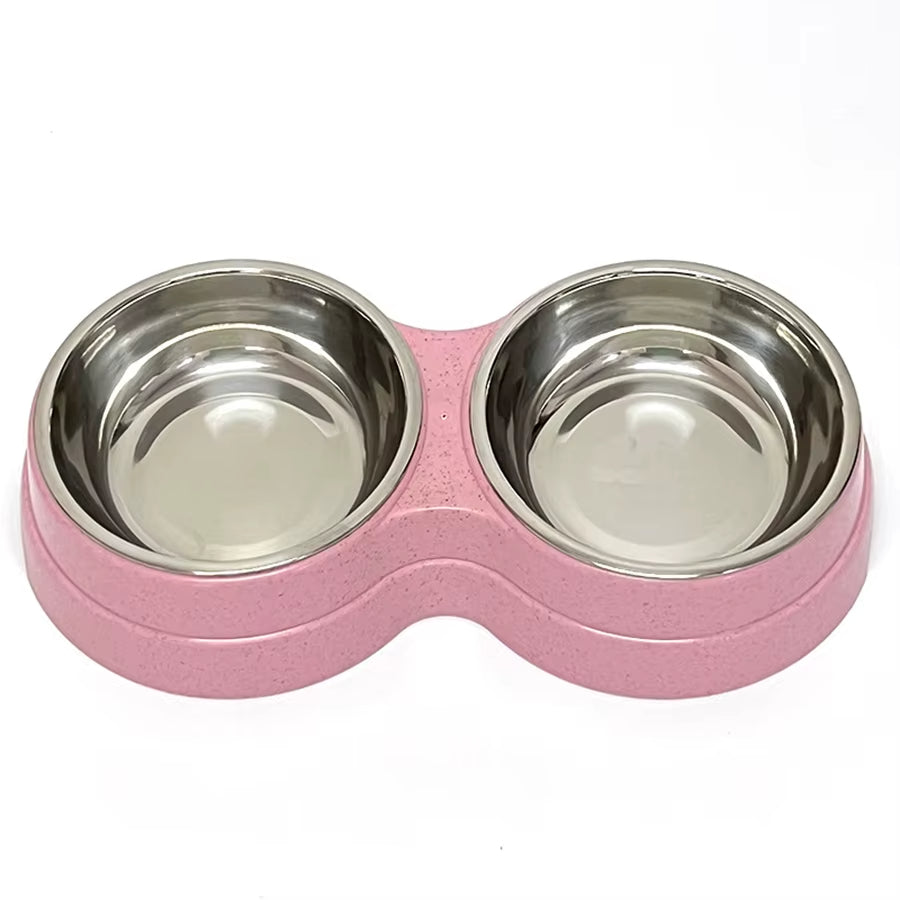 Stainless Steel Double Pet Bowls