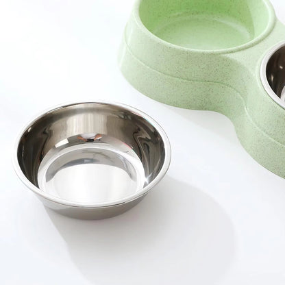 Stainless Steel Double Pet Bowls